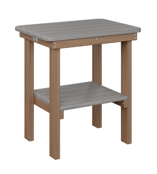 Berlin Gardens Rectangular End Table Dining Height (Natural Finish)